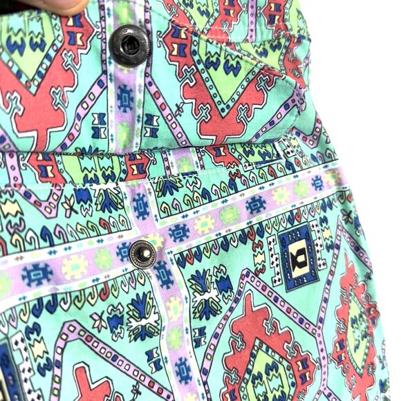 J. Crew‎ 36 Board Shorts Swim Trunks Geometric Diamond Colorful Vacation Beach - Picture 5 of 10
